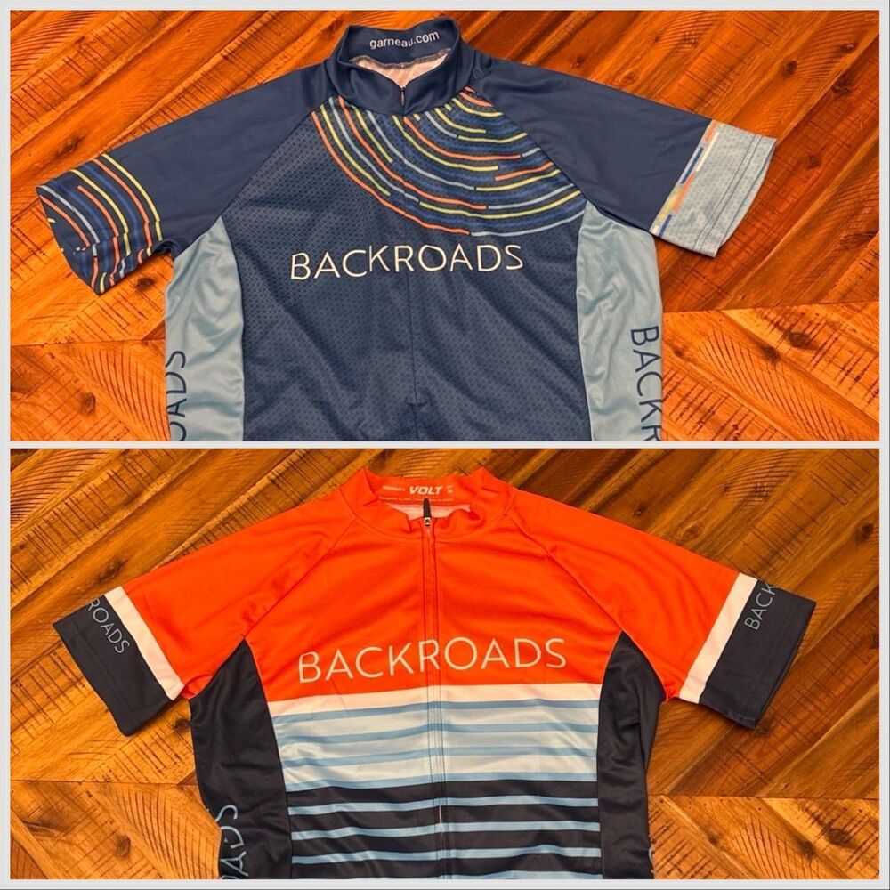 BACKROADS Men's Cycling Jersey Short BACKROADS Men's Cycling Jersey Short Sleeve